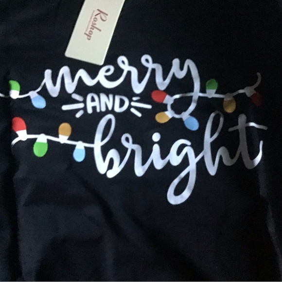 Roshop XXL Plus size black long sleeve top NWT - Picture 3 of 9